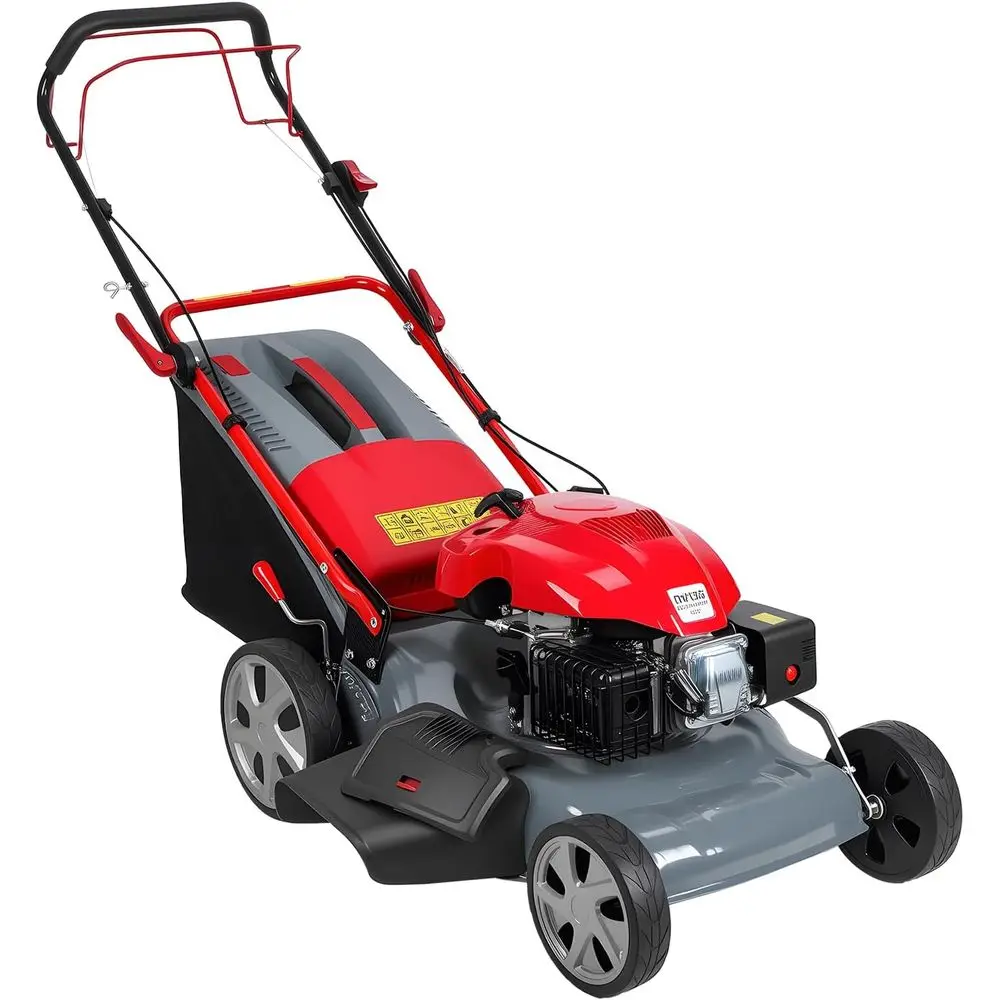 

20-Inch 60L Grass Bag 173cc Gas Push Lawn Mower for Varied Terrains and Mulching