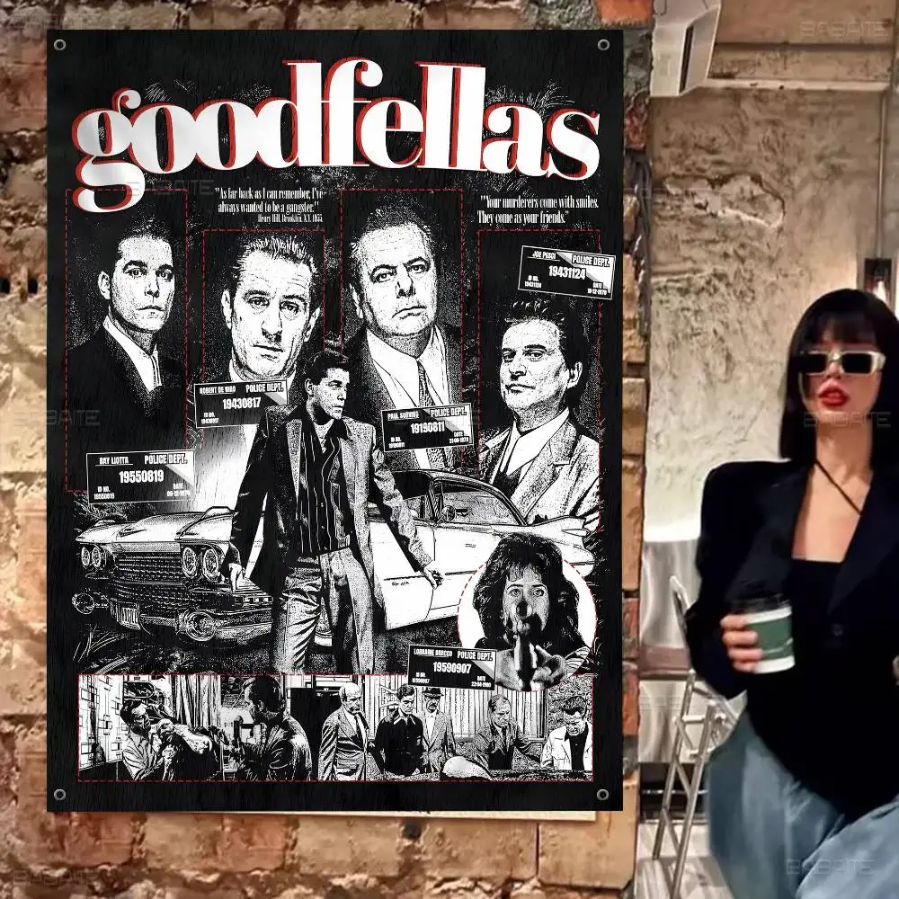 Movie The Godfather Banner Art Printing Japanese Wall Flag Anime Wall Hanging Home Decor