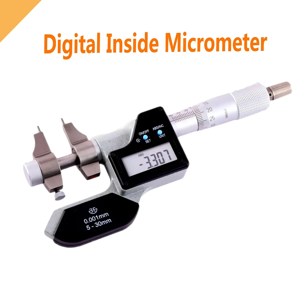 XIBEI Digital Micrometer 5-30mm 25-50mm 50-75mm 75-100 Inside Micrometer 0.001mm Inch/mm Electronic Caliper Precision Measuring