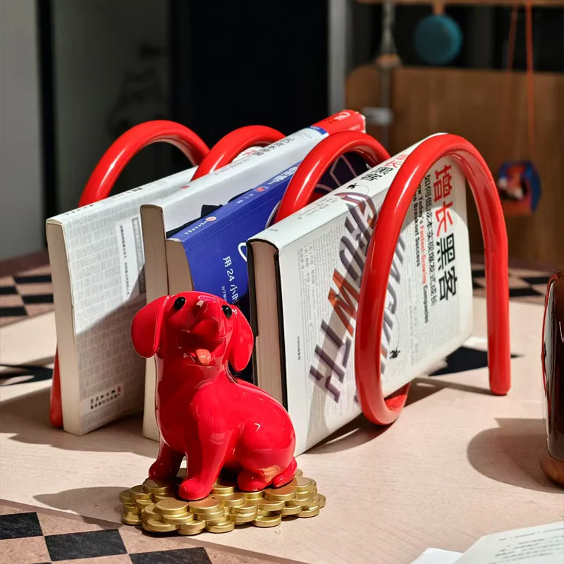 

Unique Spinning Bookshelf Home Desktop Organizer for Newspaper Dopamine Decor Magazine Rack Aesthetic Office Book Storage Rack