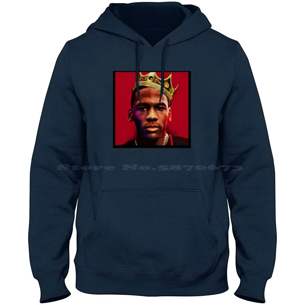 

Michael Notorius 100% Cotton Hoodie T Shirt Mj 23 Goat Sneakers Shoes Cool Black Michael B James Retro Basketball Retro Sports