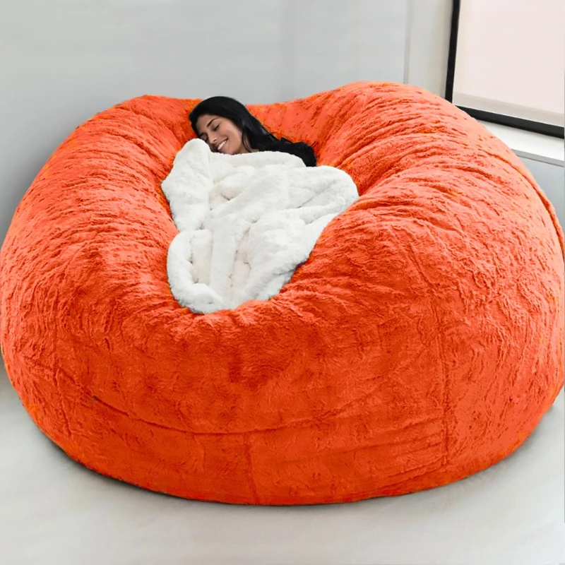 Lazy sofa cover, sponge bag bean bag bedroom, plush coat, household tatami can lie down and sleep