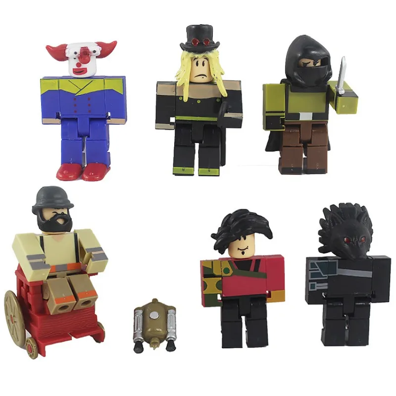 

6Pcs Roblox Creative Cartoon Anime Cartoon Cute Creative Peripheral Boys and Girls Love Assembled Toy Room Decoration Supplie