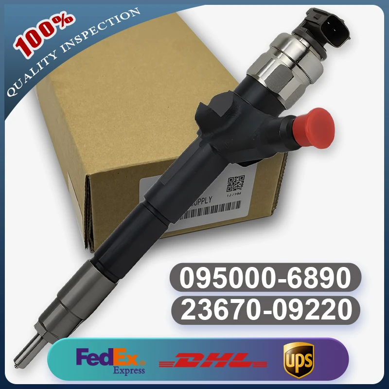 

Fuel Injector 095000-6890 095000-7580 23670-0G010 23670-0G040 23670-09250 for Toyota Engine 1CD-FTV Avensis Corolla 2.0 D-4D