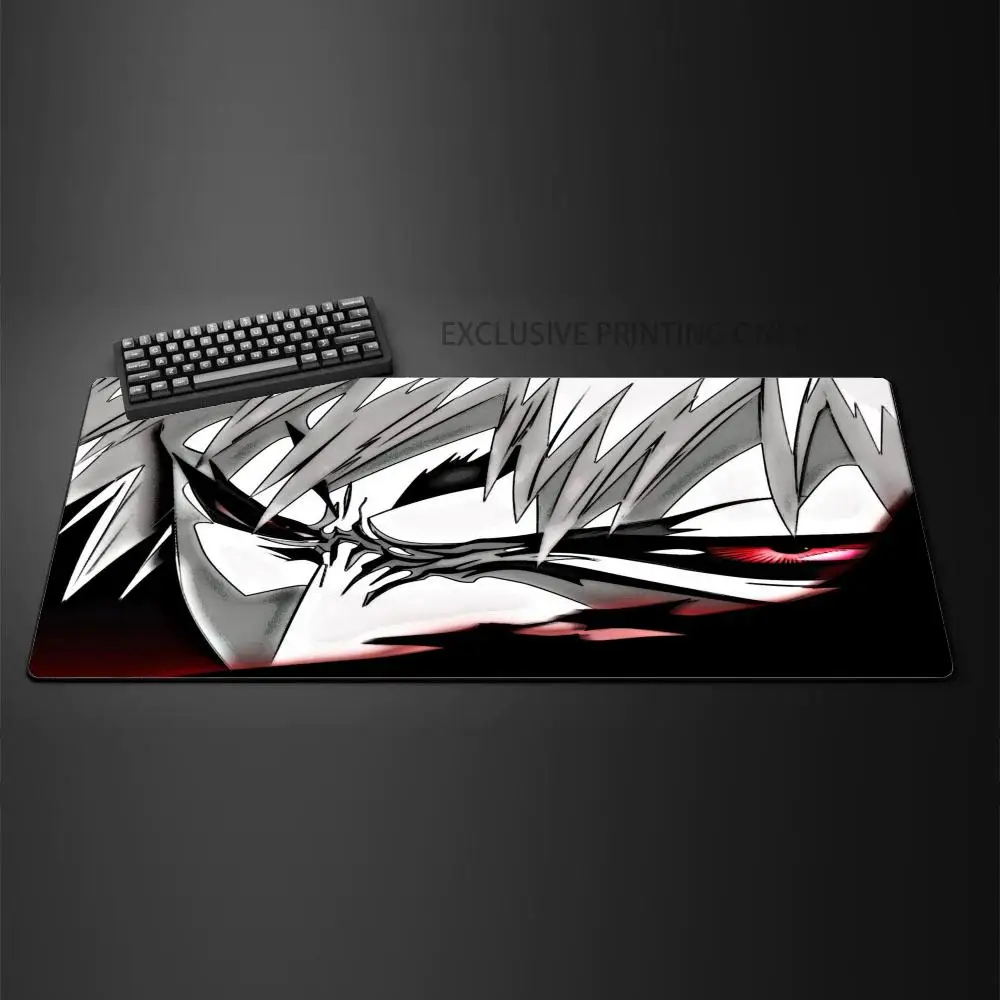 HD Anime Mousepad XXL Bleach Mouse Pad Kurosaki Ichigo Large Computer Mause Mat Rubber Manga Deskmat 900x400MM Big Laptop Mats