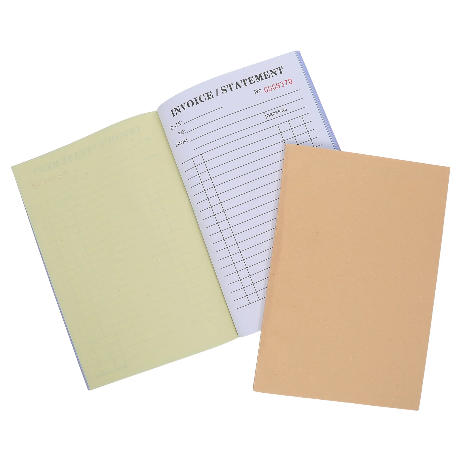 2pcs Paper Invoice Pad 8.25" X 5.7" Small Business Receipt Booklet Contractor Invoice Book Work Order Forms For Maintenance