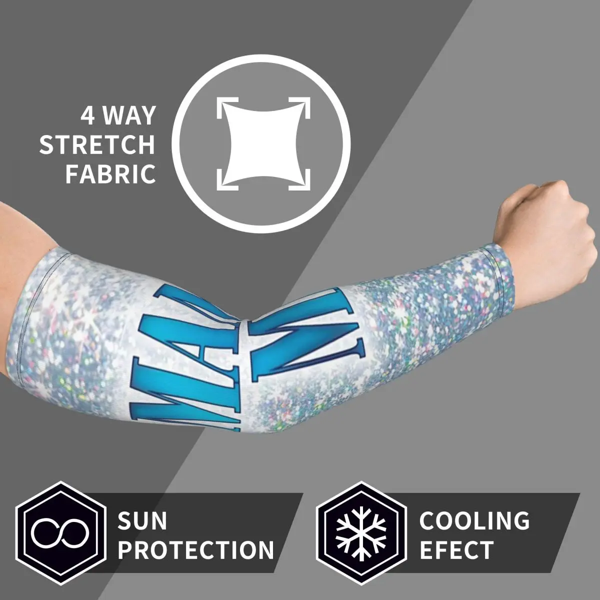 ماما ميا 2 أكمام للذراع للرجال والنساء للحماية من الأشعة فوق البنفسجية وتغطية الوشم الرياضية والتبريد وركوب الدراجات #4