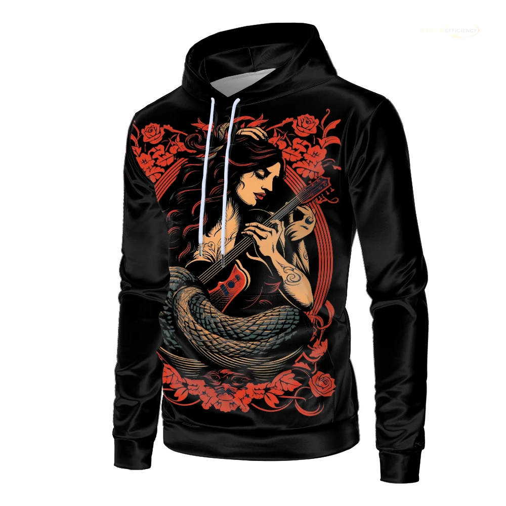 

New Fashion Beauty Venomous Snake Cool Hoodie Evil Trend 3D Print Long-sleeved Pullover Unisex Children's Large Size Sweatshirt