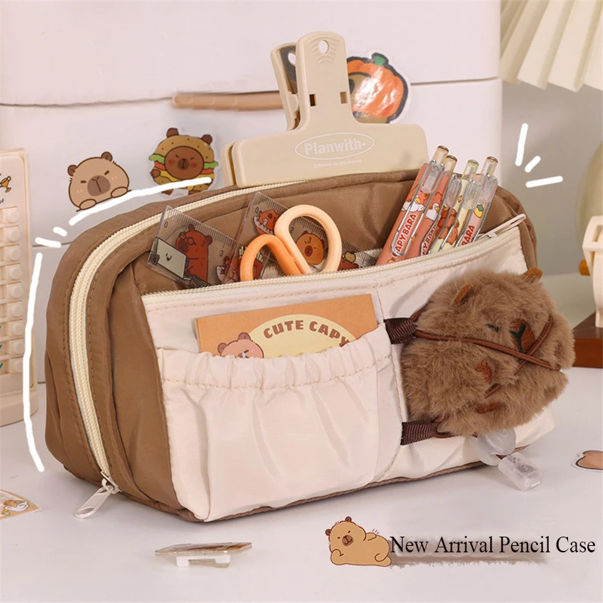 

Большой вместительный пенал для девочек Kawaii, сумка для карандашей, коробка для хранения Lapicera Estuche Escolar, сумка для канцелярских принадлежностей «сделай сам», органайзер Kalemlik