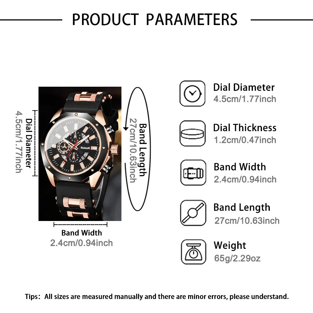 2pcs New Fashion Quartz Watch Set, Alloy Dial, for Daily Wear, Birthdays, Parties, New Year's Day, Christmas, Halloween