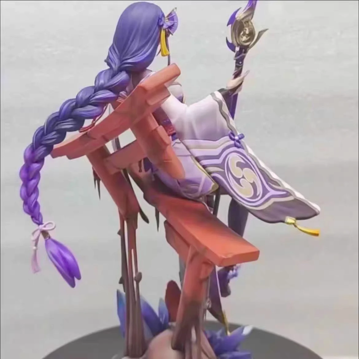 Raiden Shogun Yi Xin Jing Tu Garage Kit - Anime Game Model Ornament Collectible Action Figure for Birthday Gifts