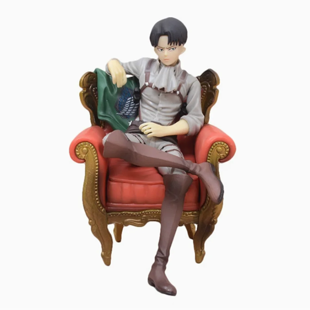 新しいホット-12-センチメートル進撃の巨人リヴァイ・リヴァイ・アカーマンソファアクションフィギュアおもちゃコレクション-ddoll-クリスマスギフト