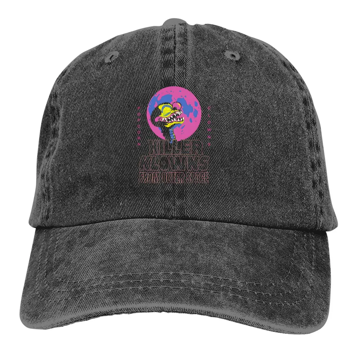 Neon Moon Baseball Caps Peaked Cap Killer Klowns from Outer Space Sun Shade Hats for Men Women