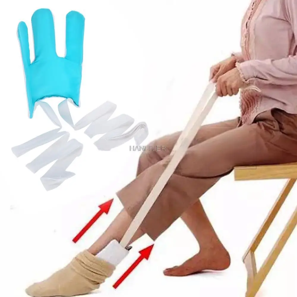 Putting On And Taking Off Clothing Easier Sock Aid Kit No Blending Stretching Stocking Helper Sock Aid Brace for Pregnancy