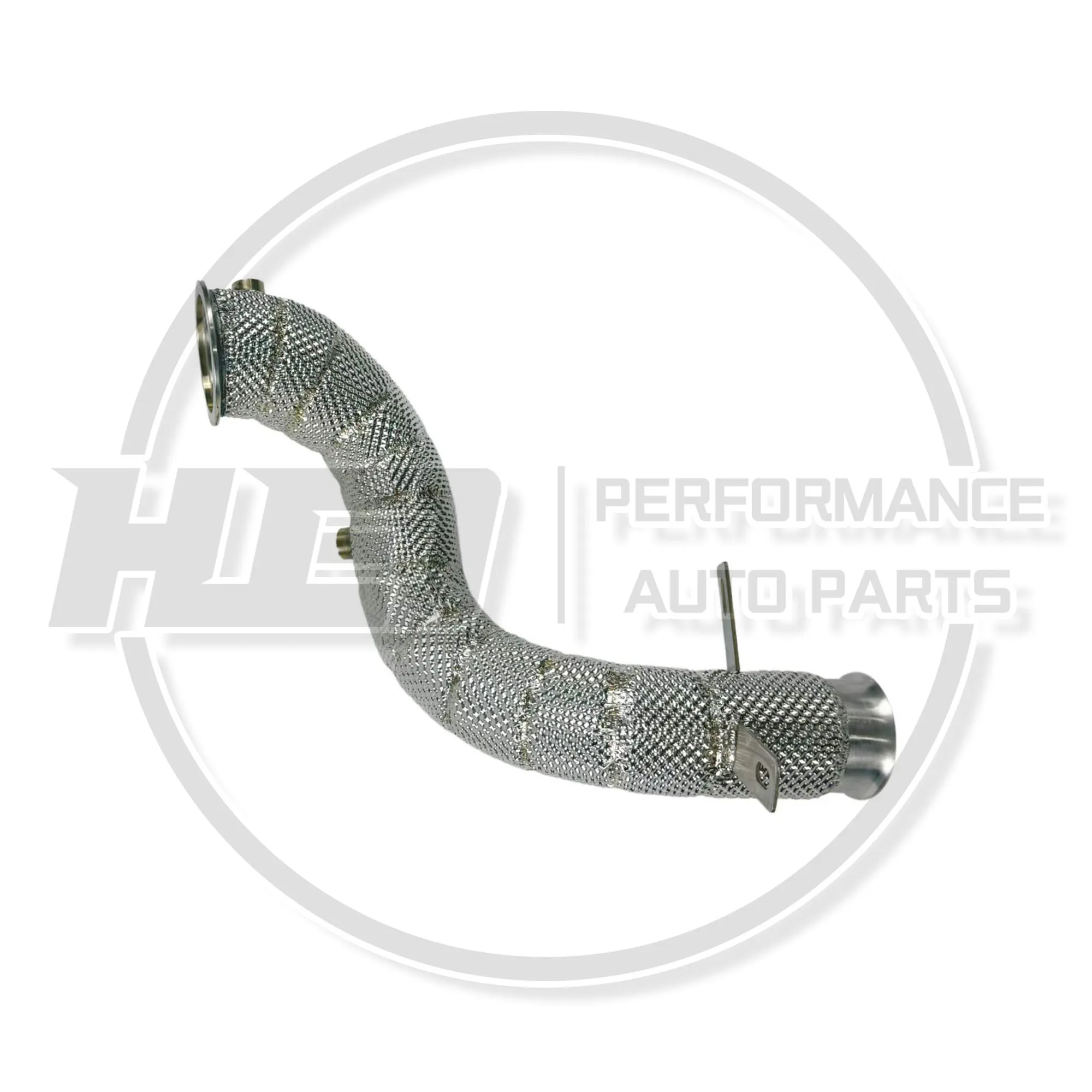 Efficient heat dissipation and high flow downpipe for Mercedes Benz C180 C200 C260 C300 C250 W205 1.5T 2.0T automotive exhaust