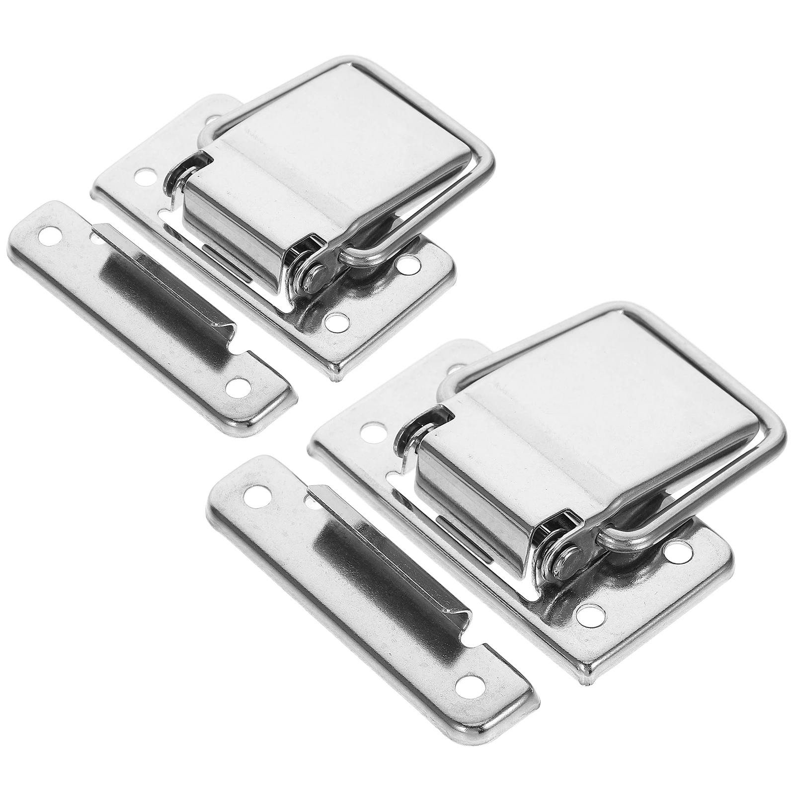 

2 pcs Stainless Steel Latch Lock Durable Sealed Clasp For Tool Boxes Diy Hardware Easy Installation Compact