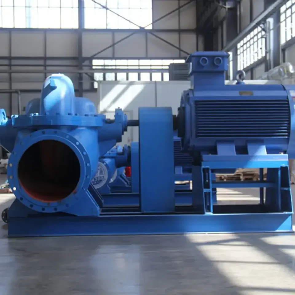 large high big flow centrifugal single-stage double suction split pump