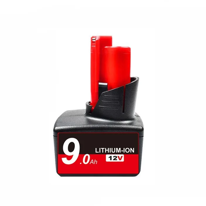 12V 9000mAh Li-ion baterie pro Milwaukee M12 48-11-2411 48-11-2420 48-11-2401 48-11-2402 48-11-2401 12V akumulátorové nářadí M12 - náhled 2