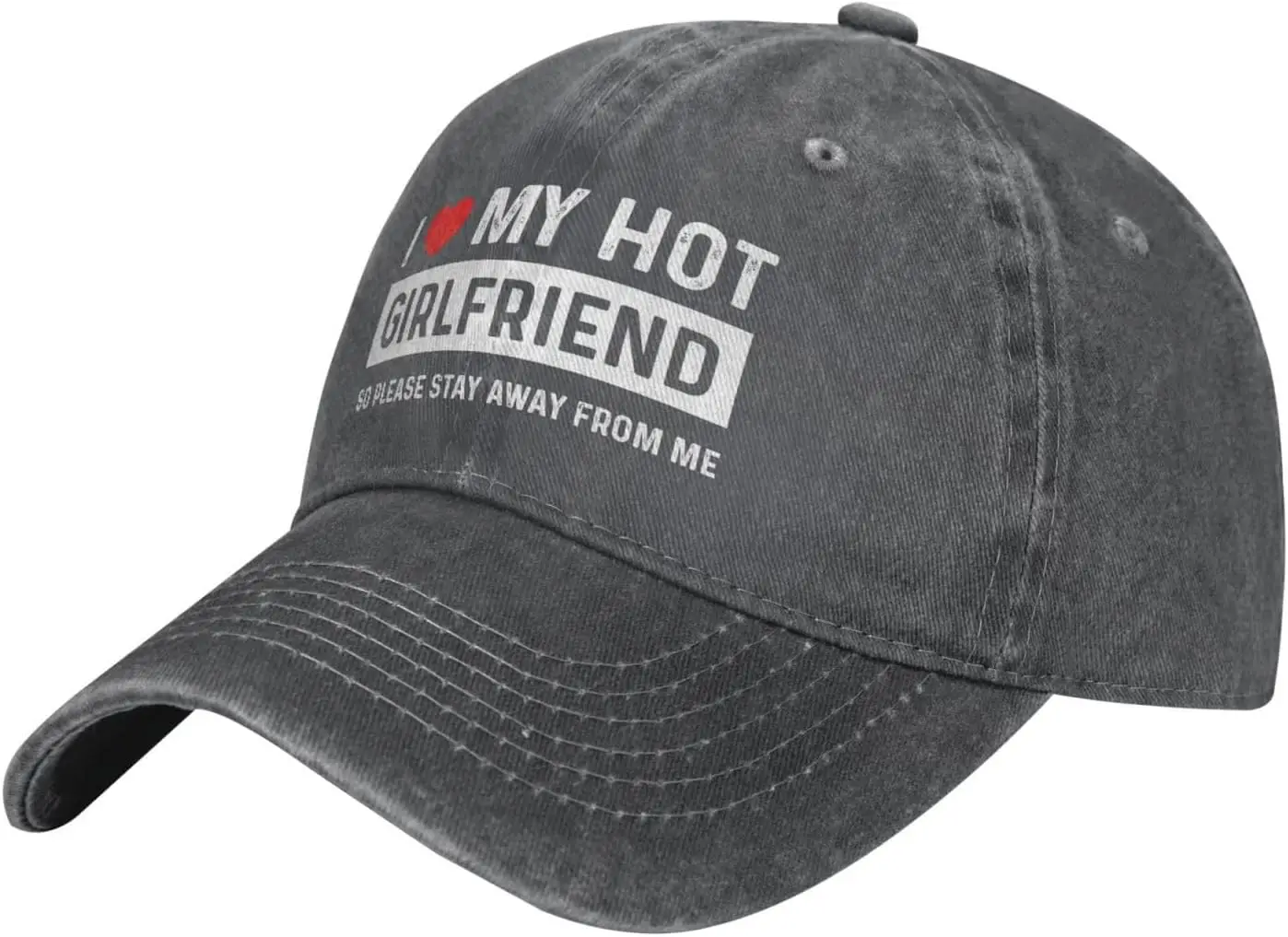 Funny Hat I Love My Hot Girlfriend So Please Stays Away Hat for Women Baseball Caps Fashionable Hat