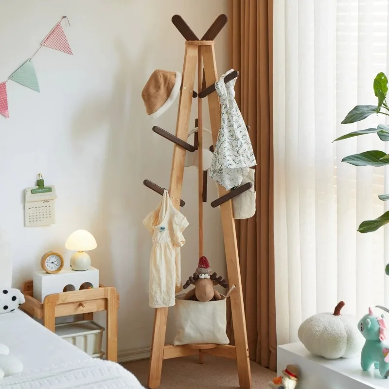 Wooden Big Size Coat Racks Chinese Style Vintage Interior Fashion Standing Coat Racks Display Arara De Roupa Home Decoration
