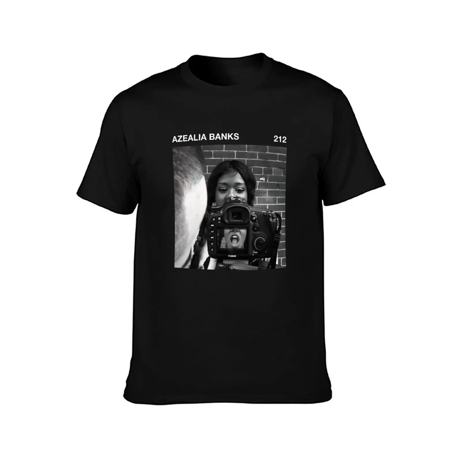 Azealia Banks - 212 [Black Frame] T-Shirt, Summer Casual Cotton Tee, Oversized Streetwear Tops, Vintage Graphic Print
