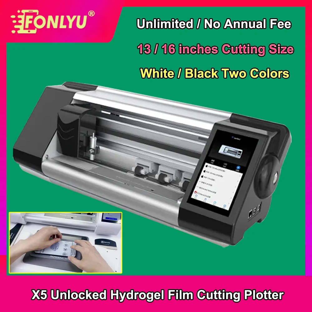

FONLYU разблокированная мобильная гидрогелевая слюдяная защитная пленка для экрана плоттерная машина передняя пленка задняя кожа наклейки неограниченная машина для резки
