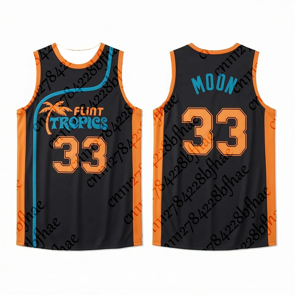Unisex Flint Tropics Movie Retro Semi-Pro Basketball Jersey Quick-Drying Breathable Sport Tank Top for Men Women and Children