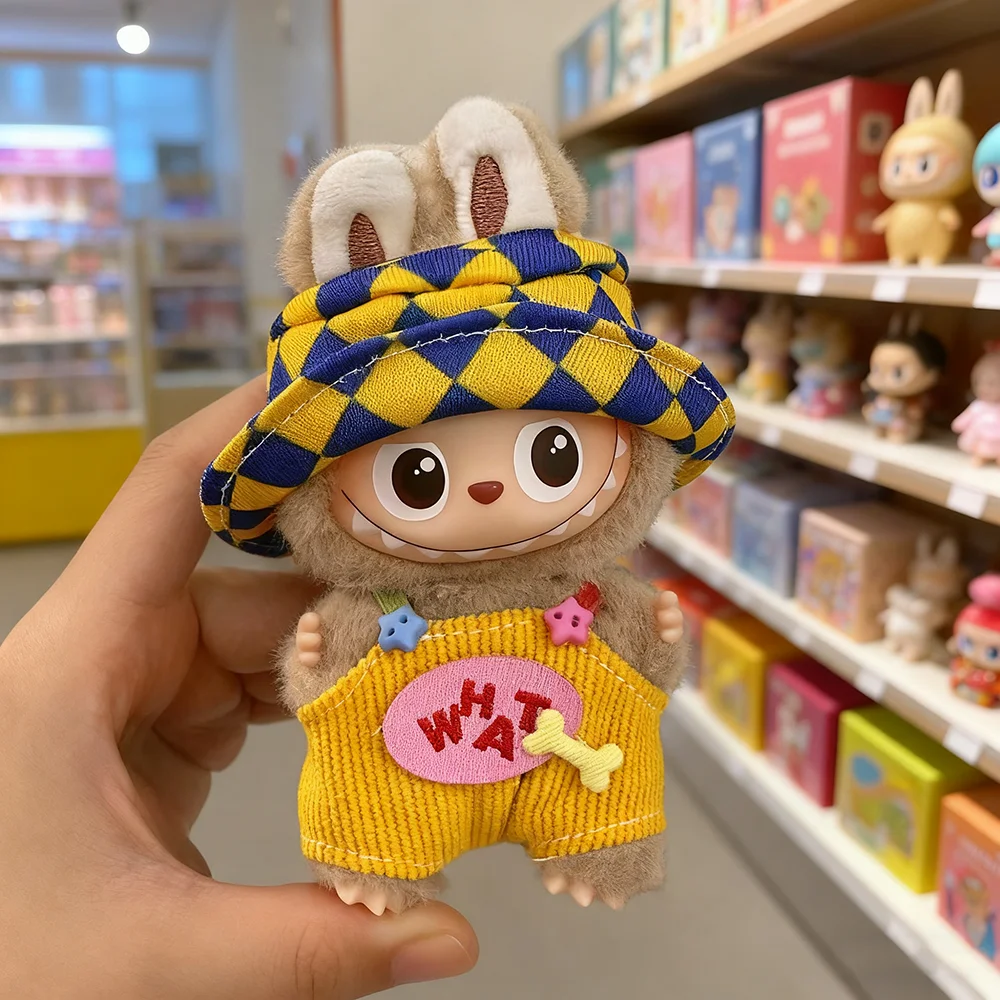 ملابس دمى قطيفة لـ Mini 10 سنتيمتر Labubu 4.0 دبوس وحوش لسلسلة الحب مجموعة ملابس أنيقة إكسسوارات الزي ذاتية الصنع هدية