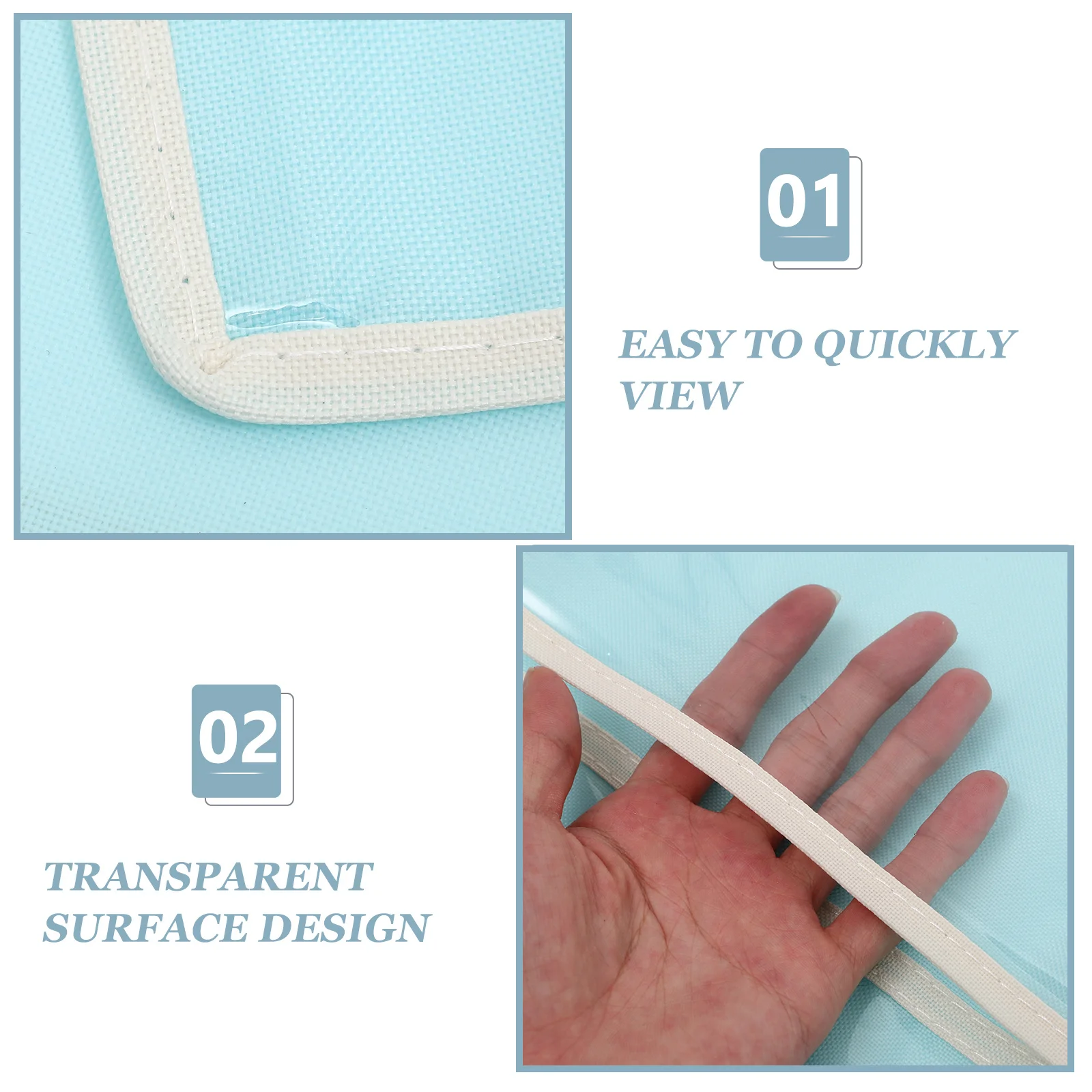 

Transparent Painting Hanging Pocket Organizer For Display Storage Bag Foldable Dustproof Wall Door Mount Art Organizer Pouch