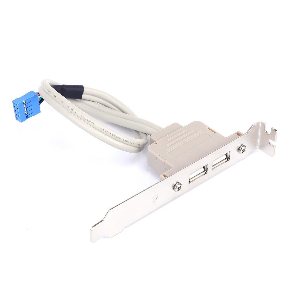 Motherboard Extension Cord Usb2.0 Add Computer Usb Interface 2 Usb Interface Double Port Usb Expansion Baffle Baffle Wire