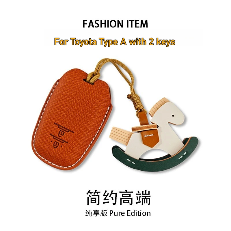 Men Women Smart Key Cover for Toyota 2 Button Corolla Levin Camry Avalon Highlander Car Key Case Case Pendant Car Accessories