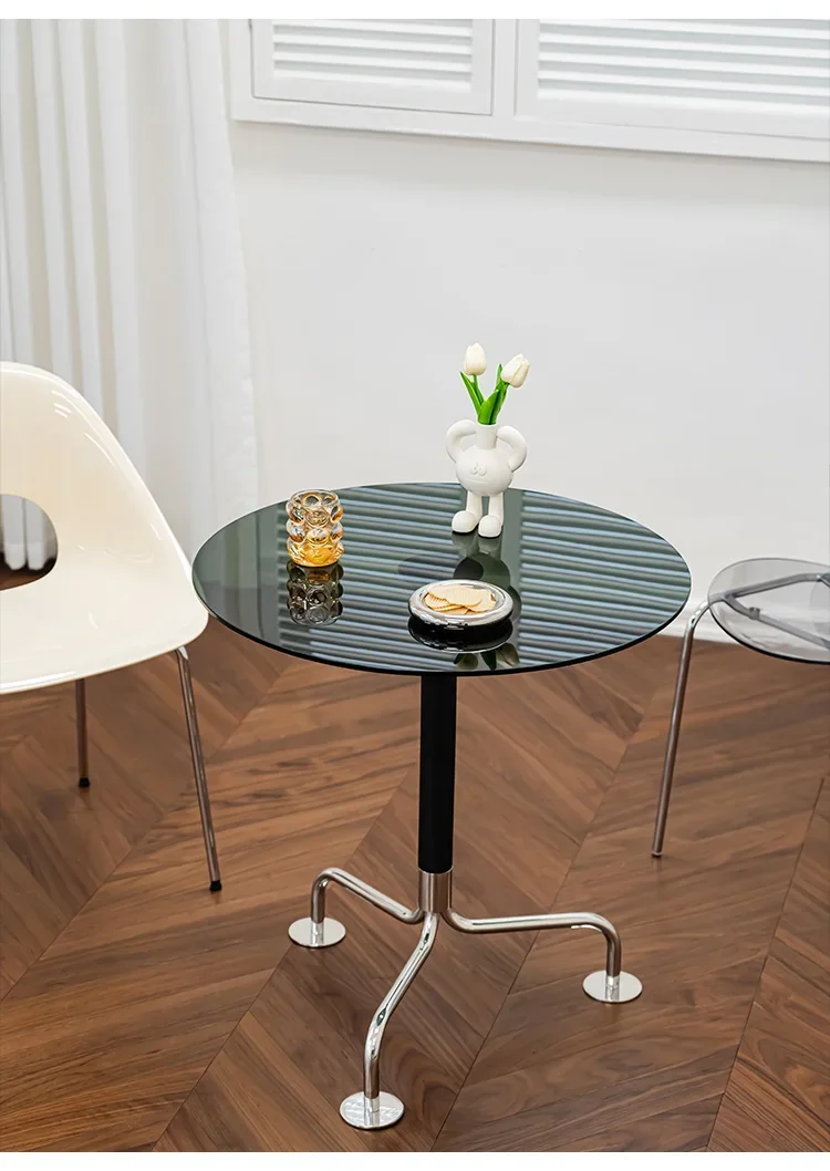 

Modern small-sized household dining table simple living room leisure table balcony negotiation table