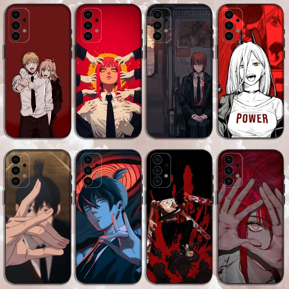 

Anime C-Chainsaw M-Man Phone Case For Samsung Galaxy A13,A21s,A22,A31,A32,A52,A53,A71,A80,Soft Black Shell