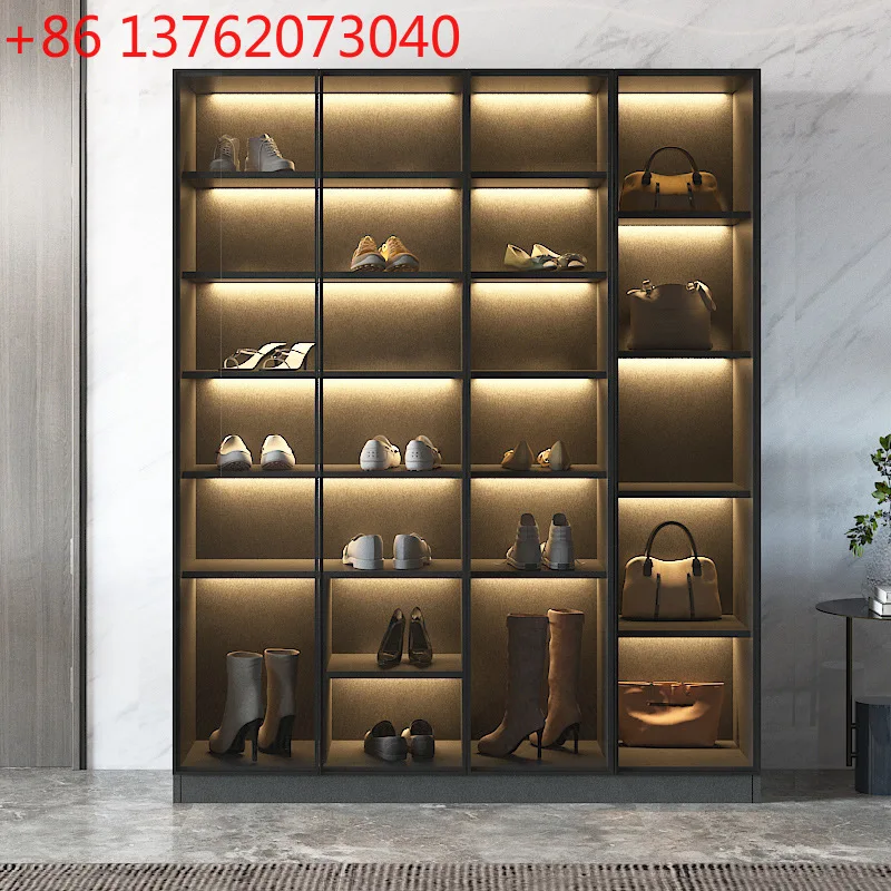 

Итальянский минималистичный шкаф для хранения обуви, большая вместимость, домашняя дверь, балкон, вертикальный многослойный высокий шкаф