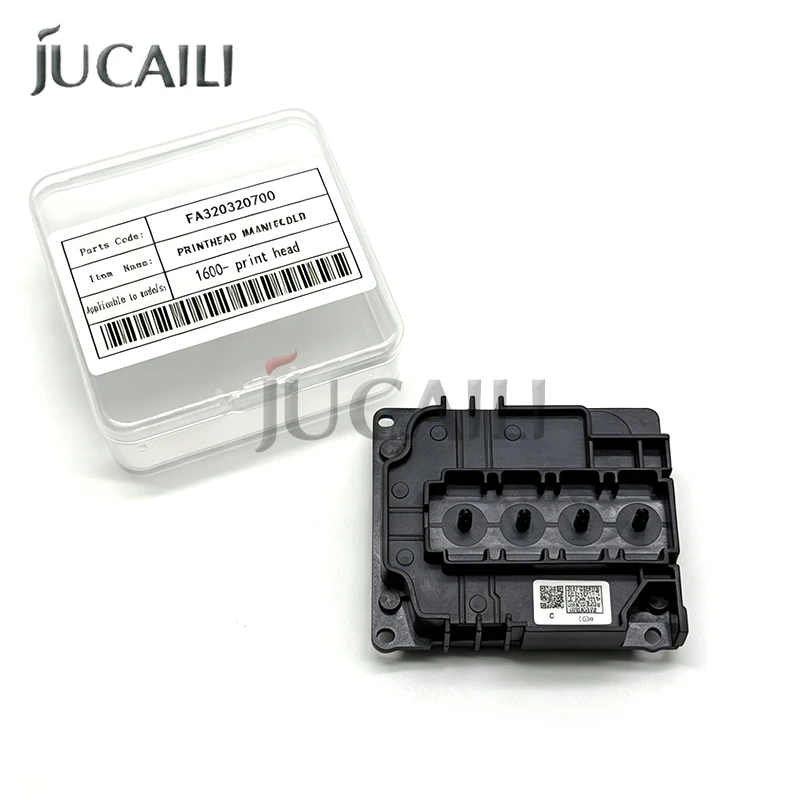 Jucaili 2Pcs I1600 Printhead Cover for I1600Head Printer Parts Manifold Headcover Adapter Plastic Eco Solvent/UV/Water Based Ink