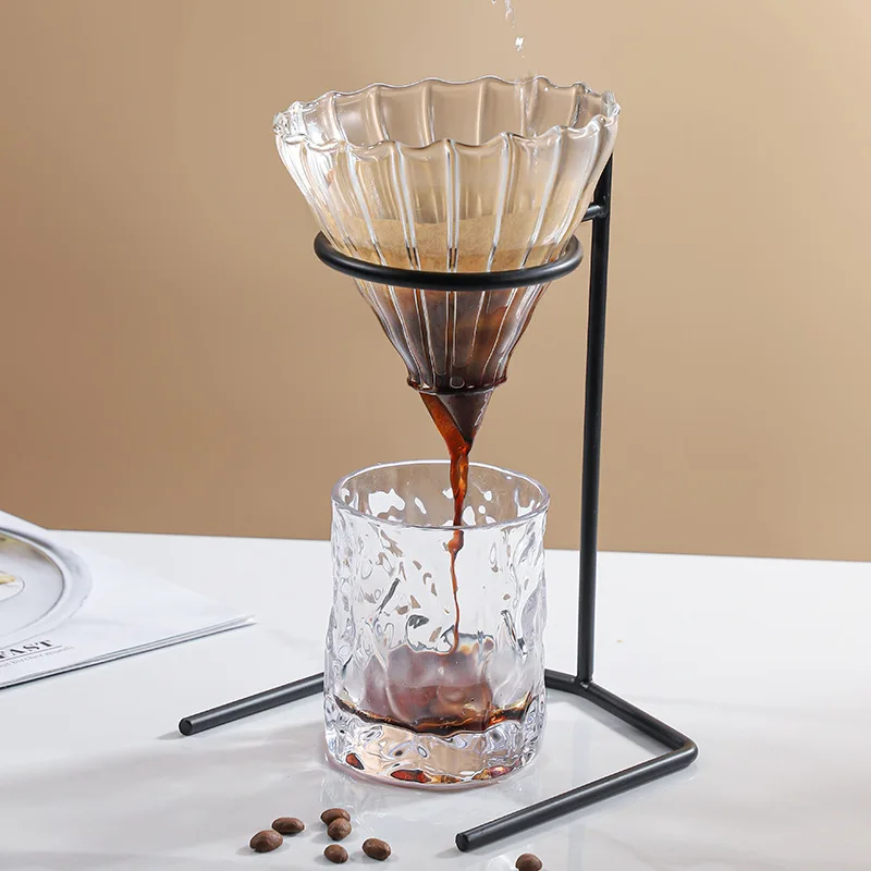 Coffee Dripper, Dump Holder, Reusable Metal Pour Over, Hand Brewed Coffee Filter Holder, Essential Coffee Accessories