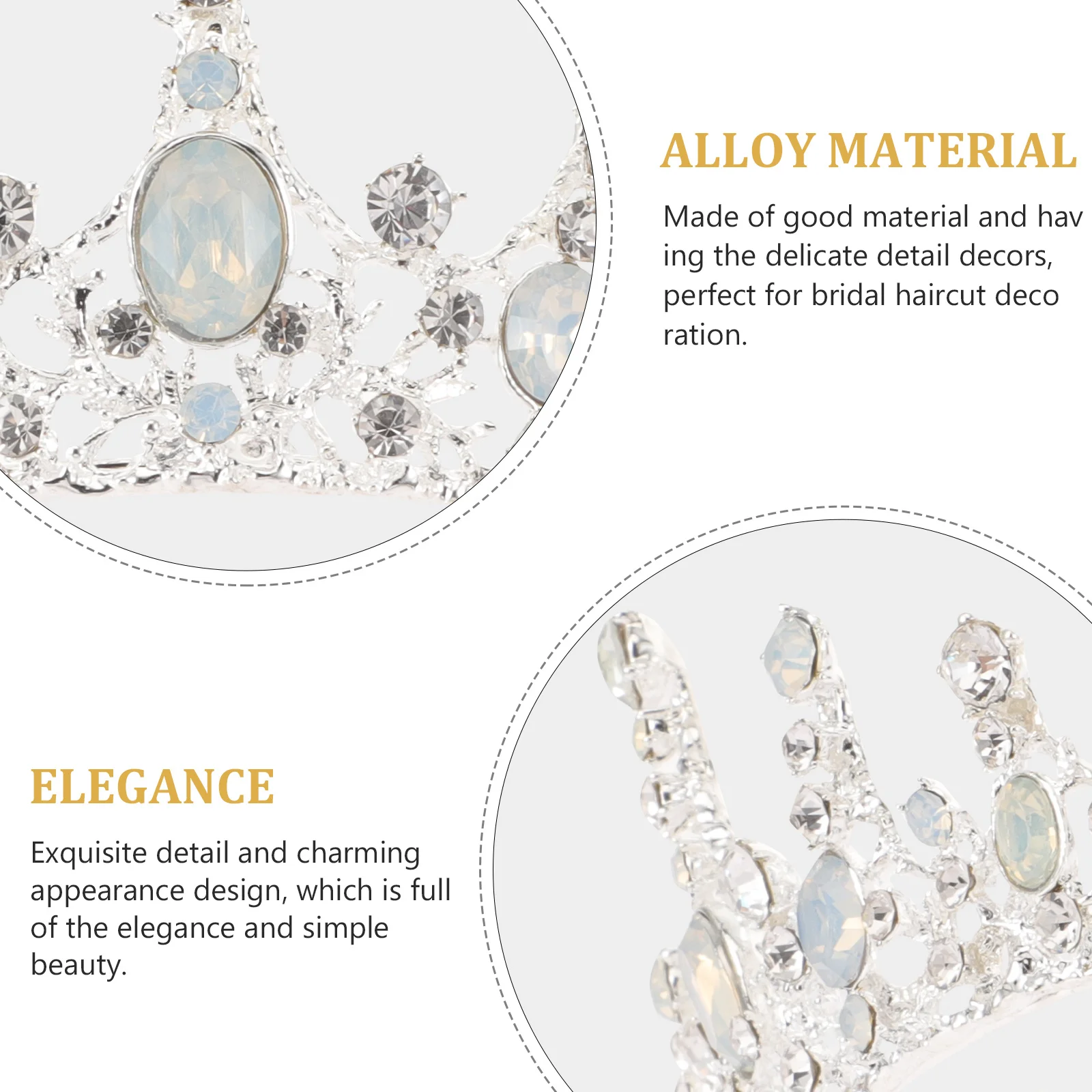 

Барокко Ретро Сплав Горный Хрусталь Свадебная Корона Свадебный Головной Убор Изысканный Декор Для Волос Женская Свадебная Корона Головной Убор Невесты