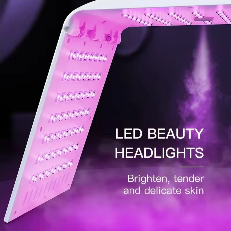 Nieuwe Foldable LED Mask Geruit 7 in 1 Color Face Spa Facial Gerät Haut Beauty Tools Facial Machine SalonHeimgebrau