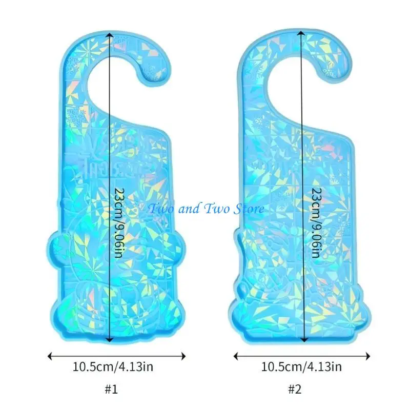 HX6F كريستال المجسم عيد الميلاد مقبض الباب بطاقة الحرف قالب من السيليكون مناسبة للإيبوكسي Crafts بها بنفسك الحرف صنع المجوهرات #6