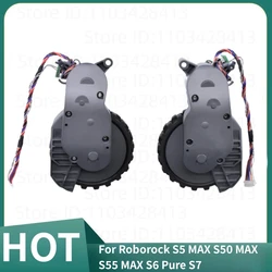 Peças de rodas aspirador para Roborock Original, Esquerda e Direita Andando Rodas, Acessórios Aspirador, S5 MAX, S50 MAX, S55 MAX, S6, S7