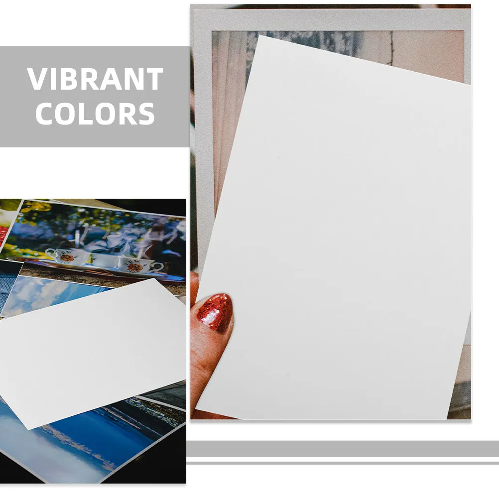 100 Sheets 6 Inch Glossy Photo Paper Premium 180Gsm Inkjet Printable Paper for Professional Looking Photographs and Artwork