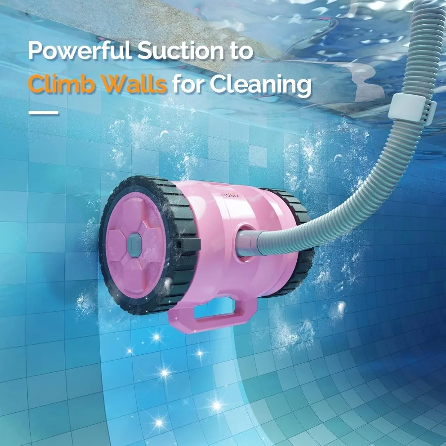 2025 ترقية منظف حمام السباحة على جانب الشفط لحمامات السباحة الداخلية مع شفط قوي لتسلق الجدران و 39.6 قدم TangleFree Ho