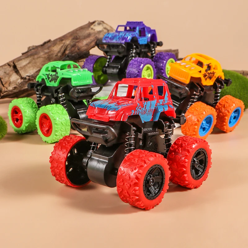 Inertia Four-Wheel Drive Off-Road Vehicle Toy Car for Kids Anti-Fall Resistant Cool Rotating Stunt Model