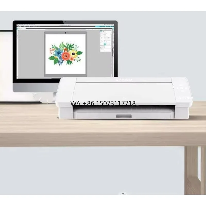 

Desktop Silhouette Cameo4 Plotter Automatic Edge Patrol Cutting Machine A3 Engraving Machine Self-adhesive Paper Film Cutting