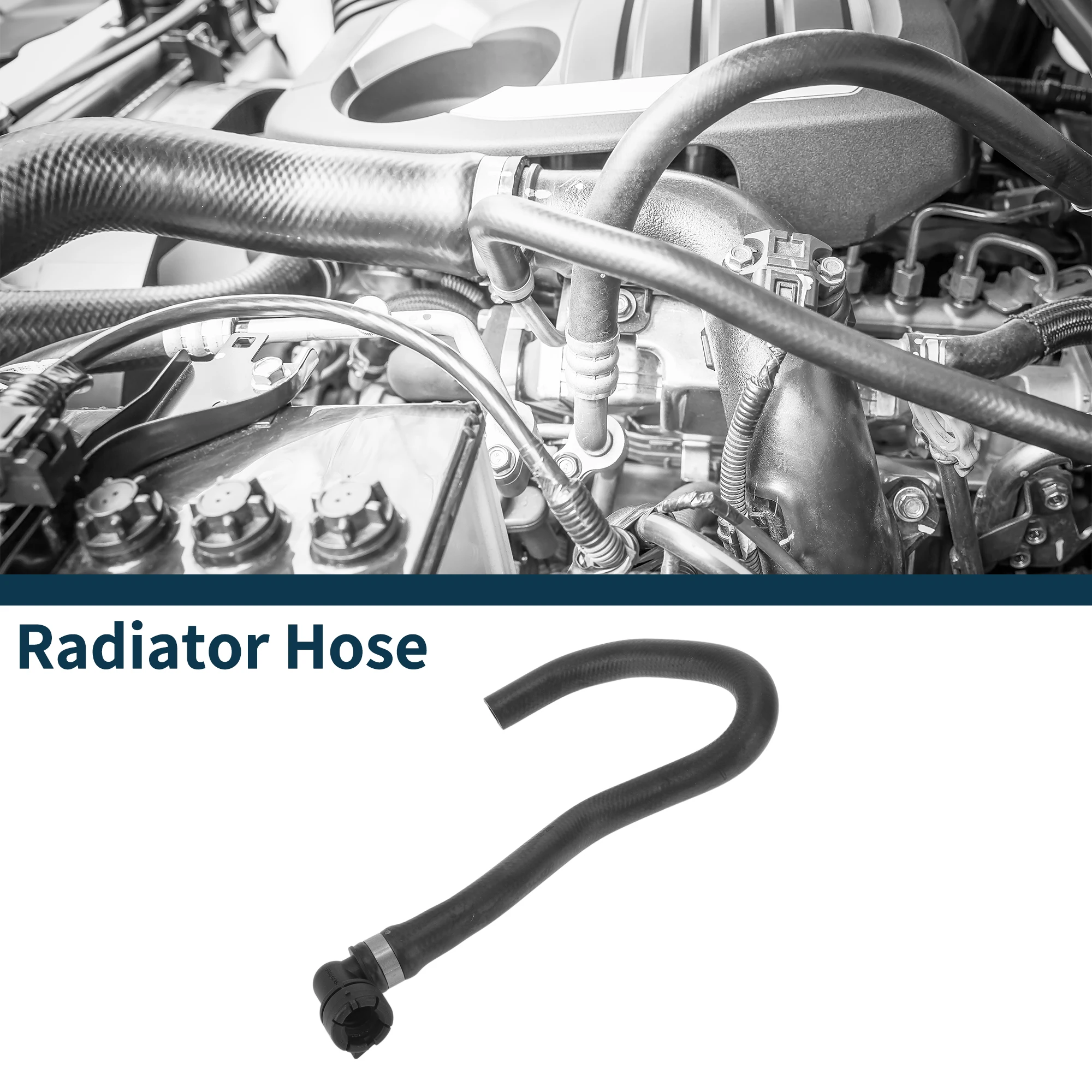 

UXCELL Radiator Hose Warm Air Outlet Pipe for Volvo S80 1999-2005 No.30745299 Rubber