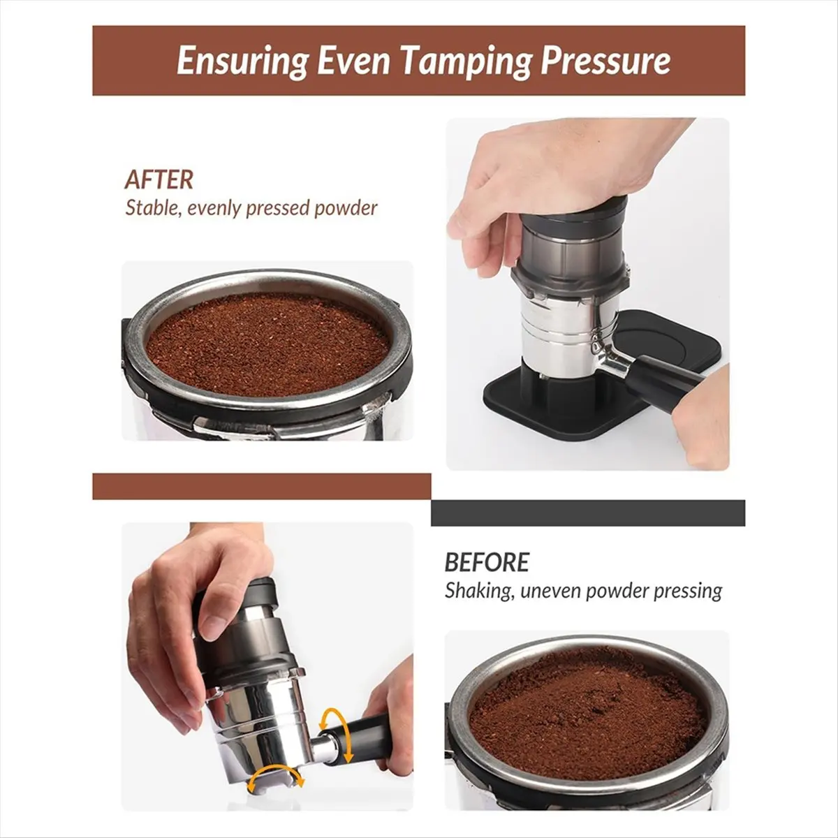 for Luxe Cafe Espresso Machine ES601 Silicone Tamper Holder Non-Slip Accessories