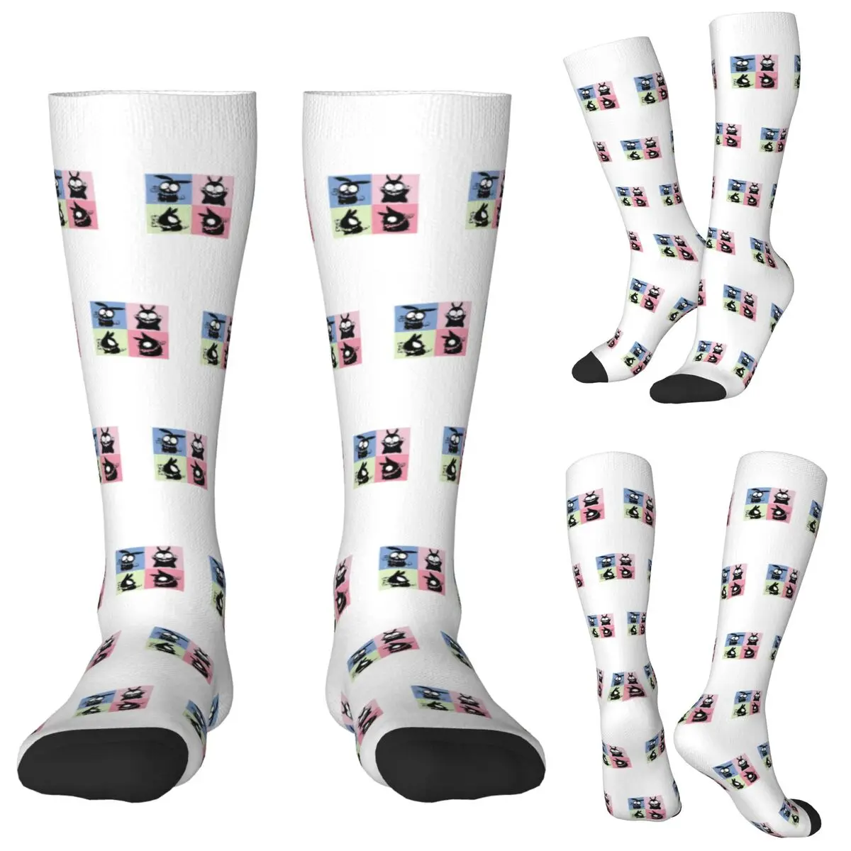 

Носки P Chan Ranma, чулки в стиле Харадзюку, всесезонные длинные носки, аксессуары для подарков унисекс