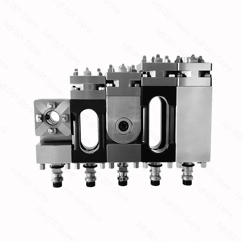 56mm Precision CNC Carving Small Copper Male Manual Chuck Square Electrode Holder for EDM Spark Machines ER Interface