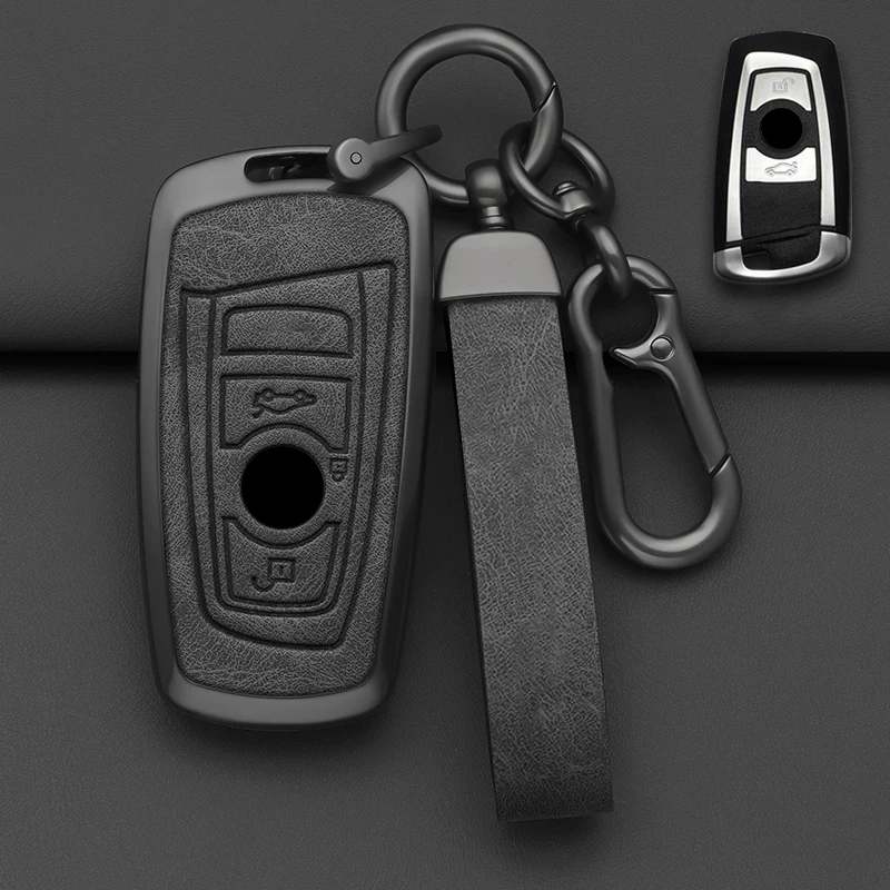 Legierung Stil Auto Schlüssel Fall Abdeckung Shell Fob Für BMW F20 F30 G20 F31 F34 F10 G30 F11 X3 F25 X4 I3 M3 M4 1 3 5 serie Zubehör – Detail 3