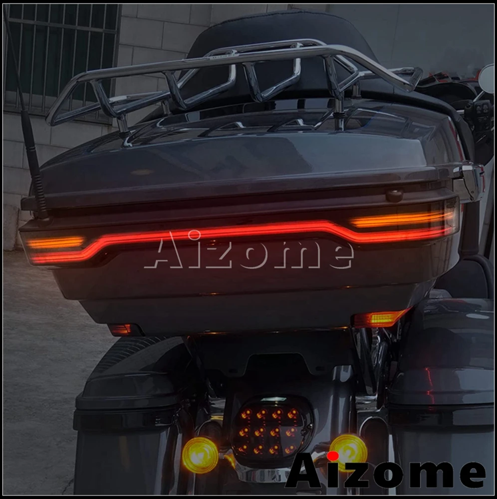 For Harley Touring Tour Pak Trunk LED Taillight Tourpak Light Fits Road Glide Tri Electra Glide Ultra Classic Limited 2014-2019